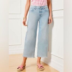 Talbots WIDE LEG CROP JEANS - MAUI WASH Size 6